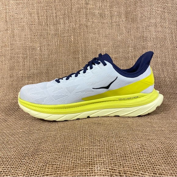 🛑SOLD🛑 Hoka One One Running Shoes Mach 4 Walking White Neon Lite Weight 12 D - Picture 7 of 13